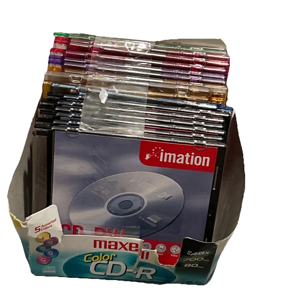 Maxwell Color CD-R  48x  700MB 80 Minutes Data Blank CD Recordable 18 Pack